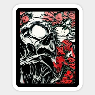 Agony in the flower bed Sticker